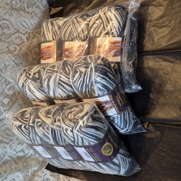 Lion Brand Color Waves ▪︎Newsprint▪︎3.5oz.▪︎x9 Skeins - Picture 6 of 6